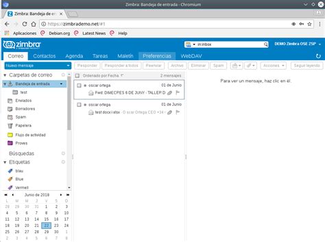 Correo Fap Zimbra .